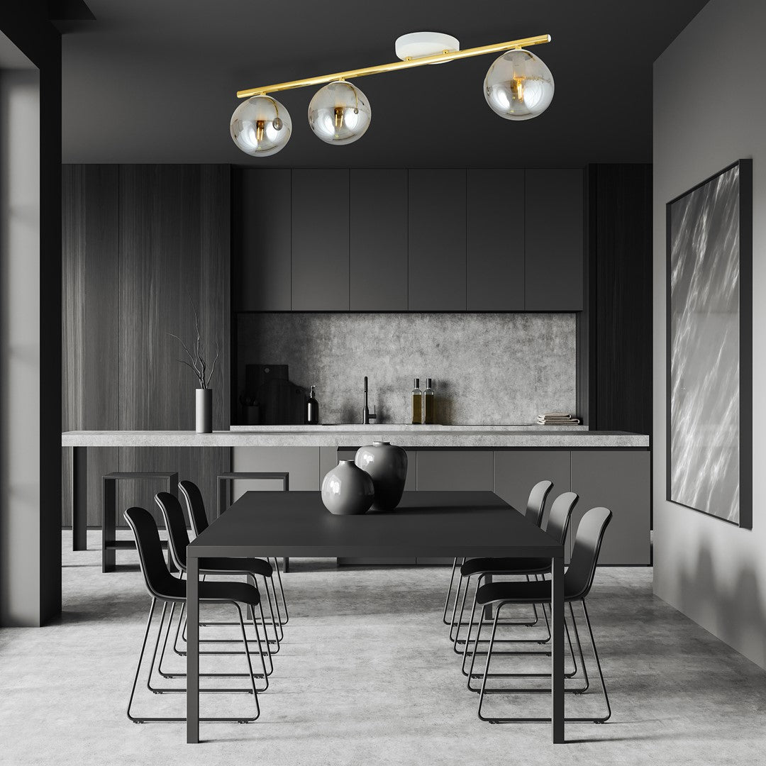 Monza 3 loftlampe hvid/grafit