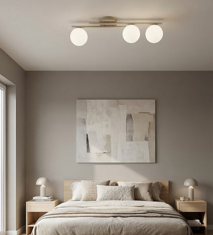Kairo 3 loftlampe mokka/opal