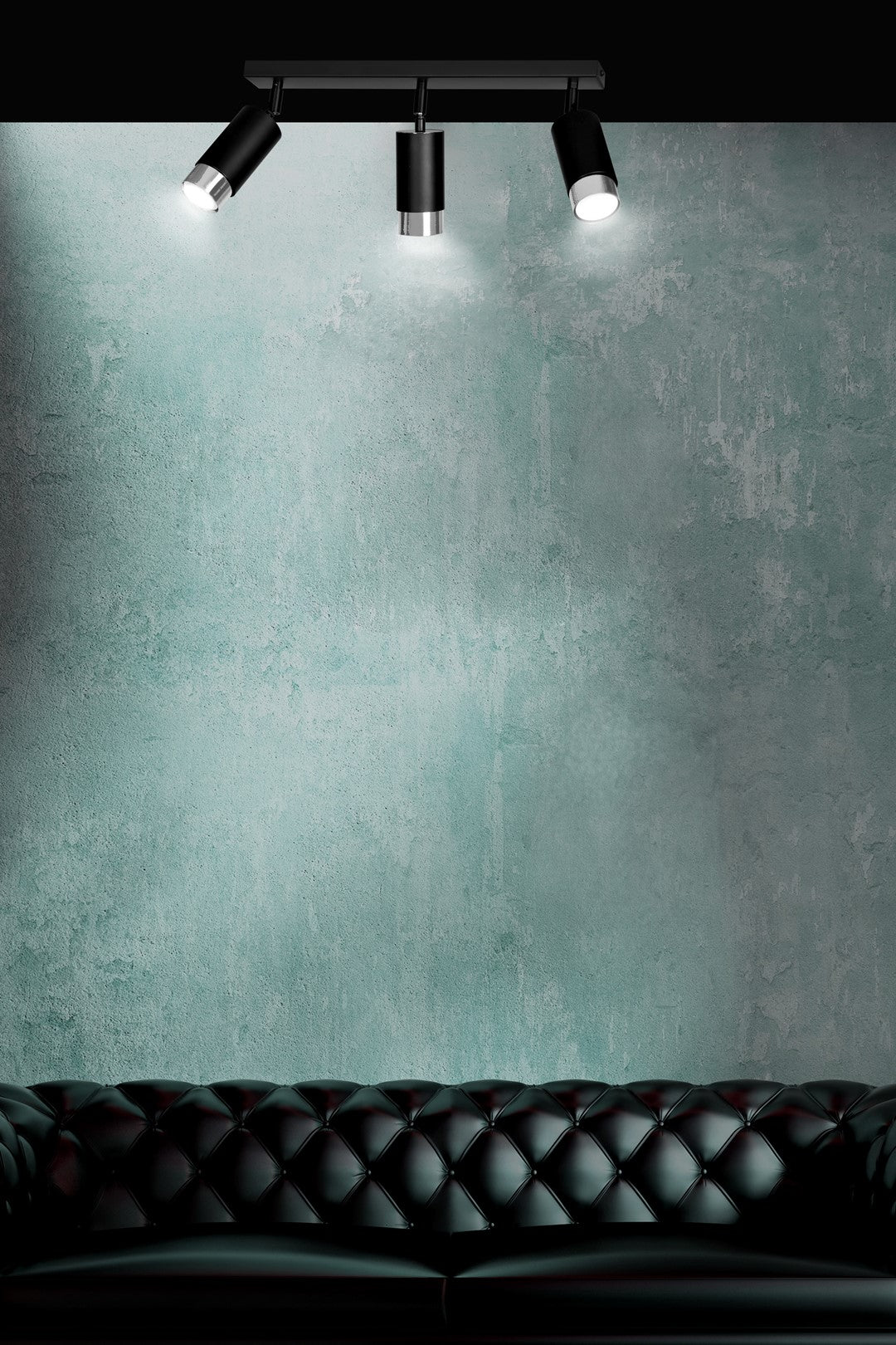 Hiro 3 loftspot sort/krom