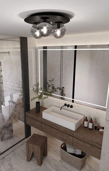 Solar 3 loftlampe sort/grafit