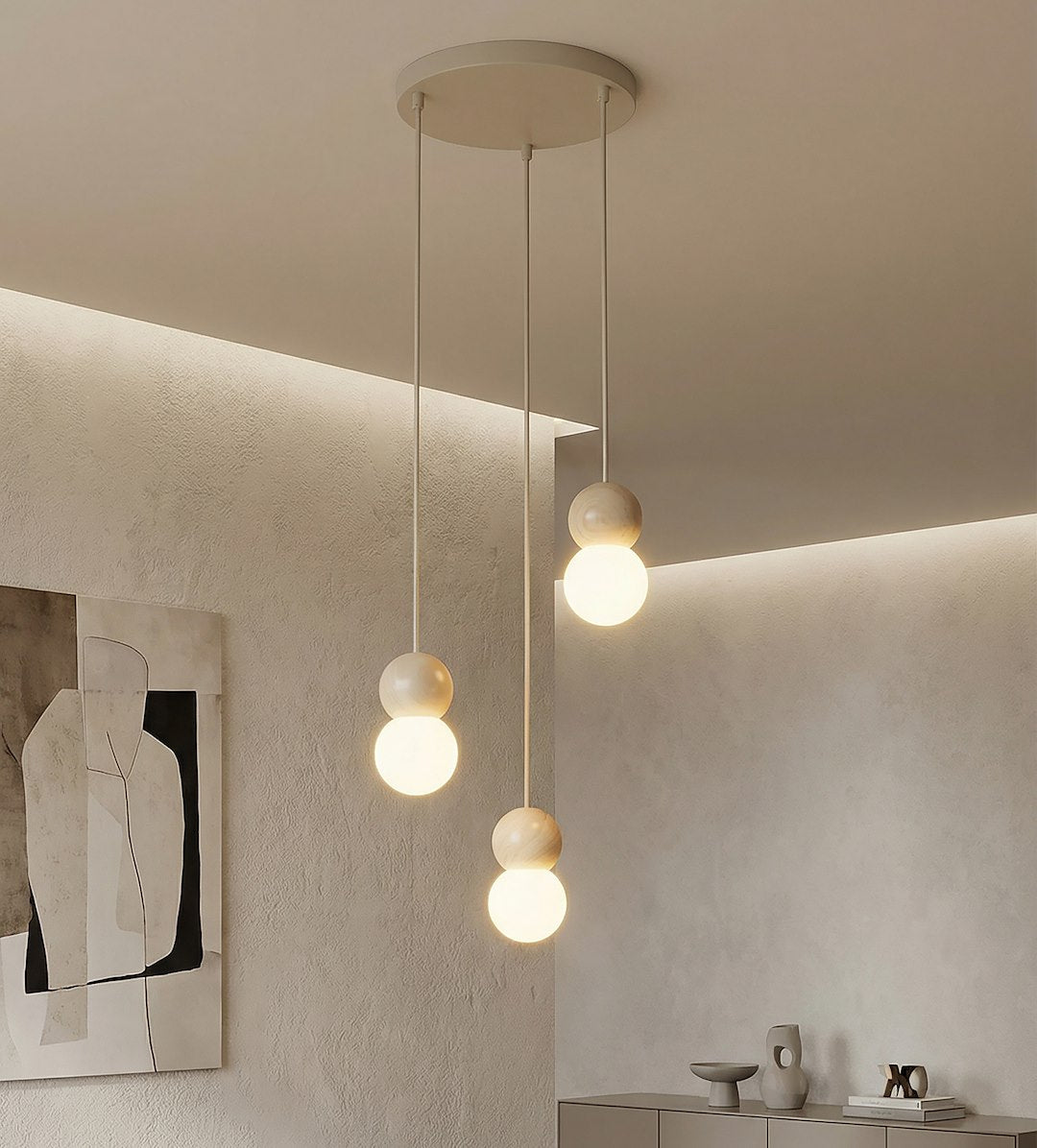 Loop 3 pendellampe mokka