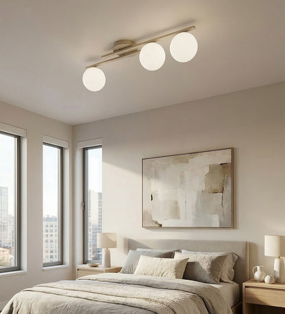 Kairo 3 loftlampe mokka/opal