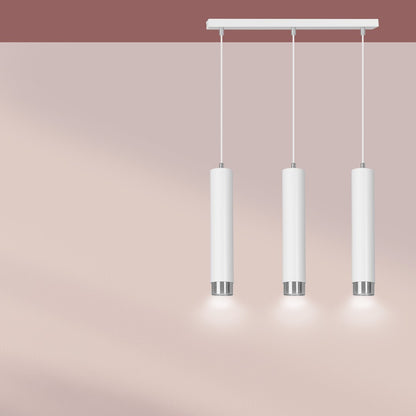 Kibo 3 pendellampe hvid/krom