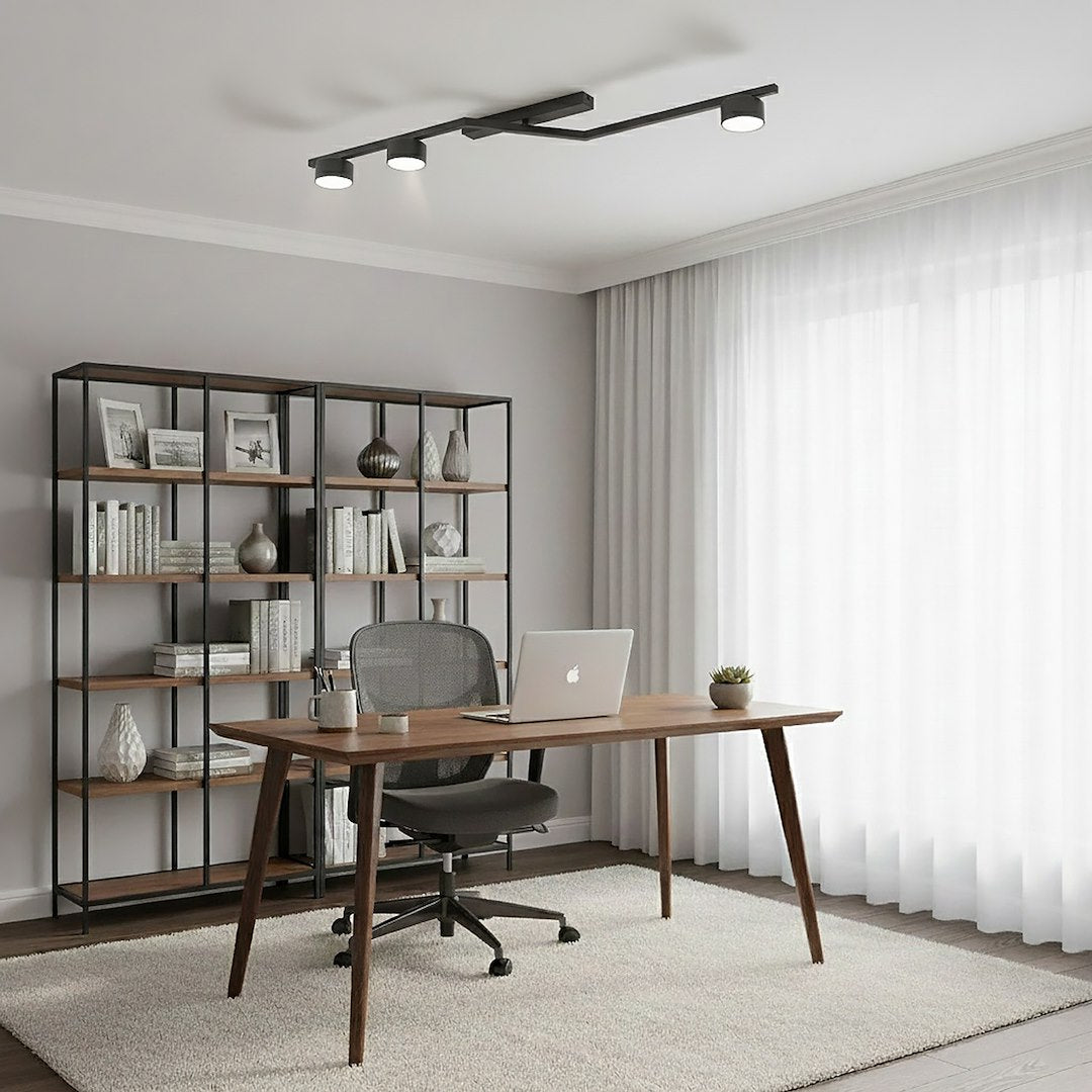 Skan 3 loftlampe sort