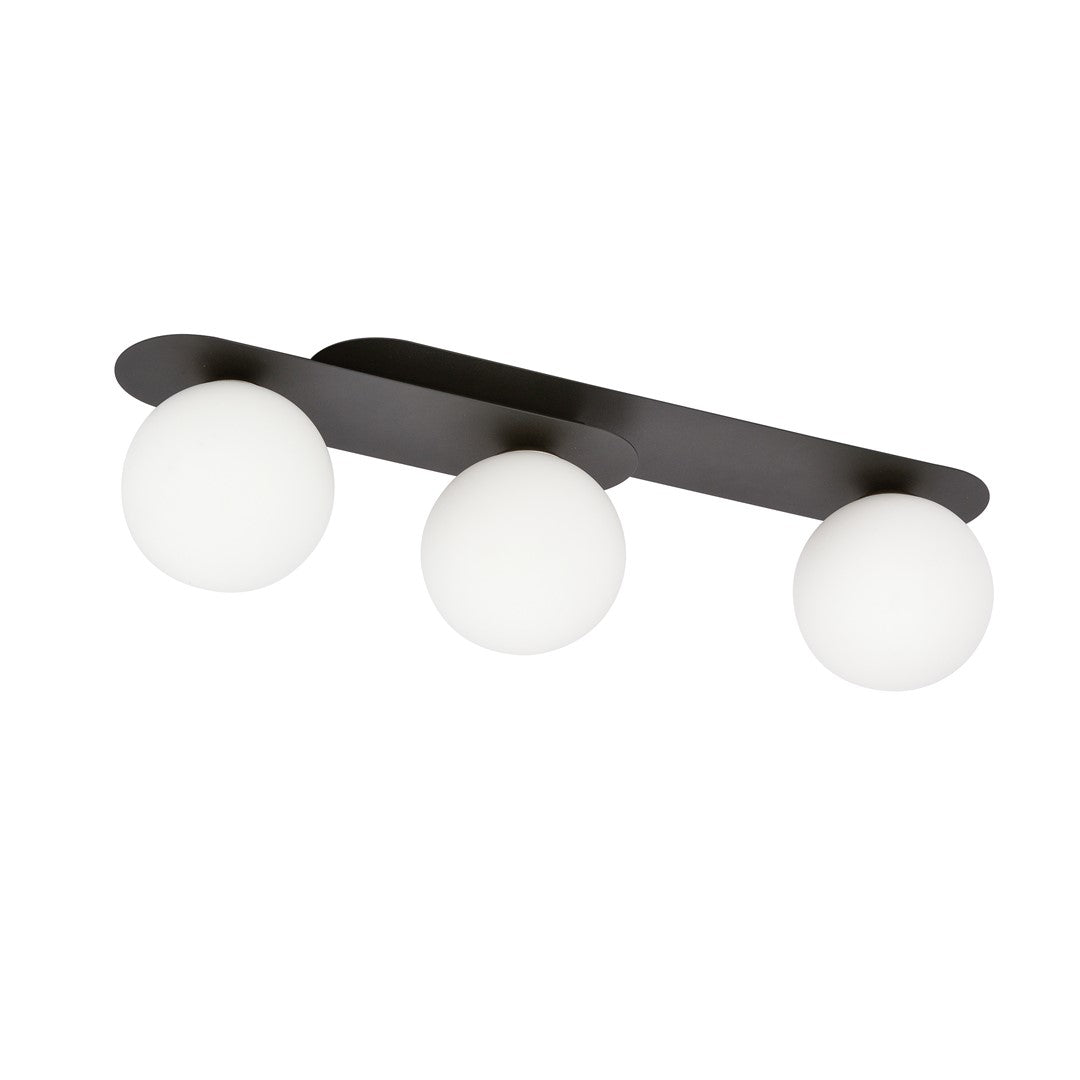 Plaza 3 loftlampe sort/opal