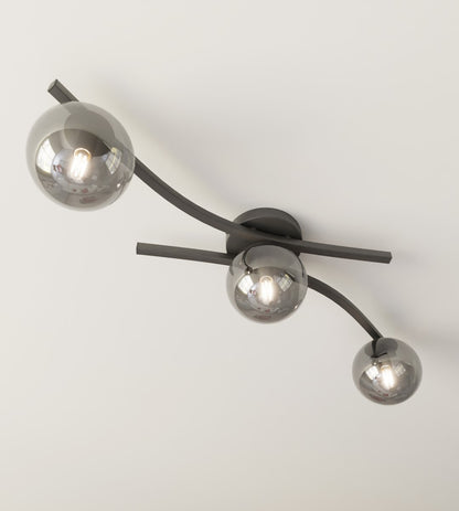 Opus 3 loftlampe sort/grafit