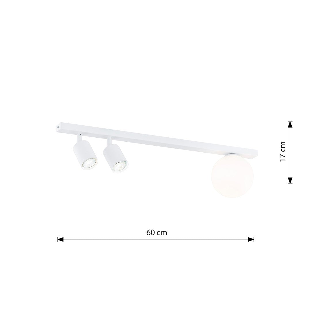 Baster 3 loftlampe hvid