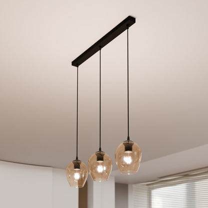 Istar 3 pendellampe sort/honninggul