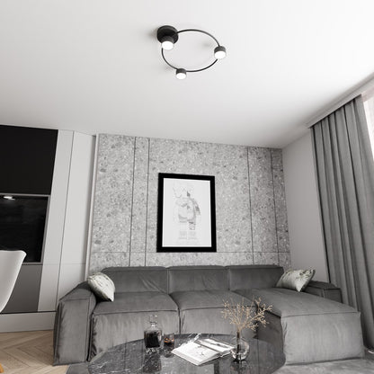 Lucio 3 loftlampe sort