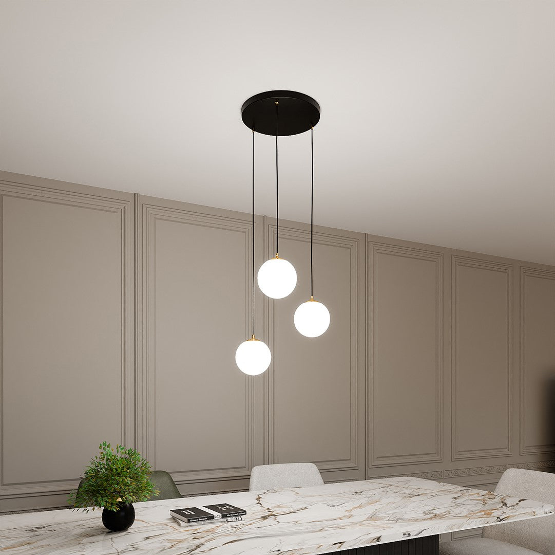 Royal 3 pendellampe sort