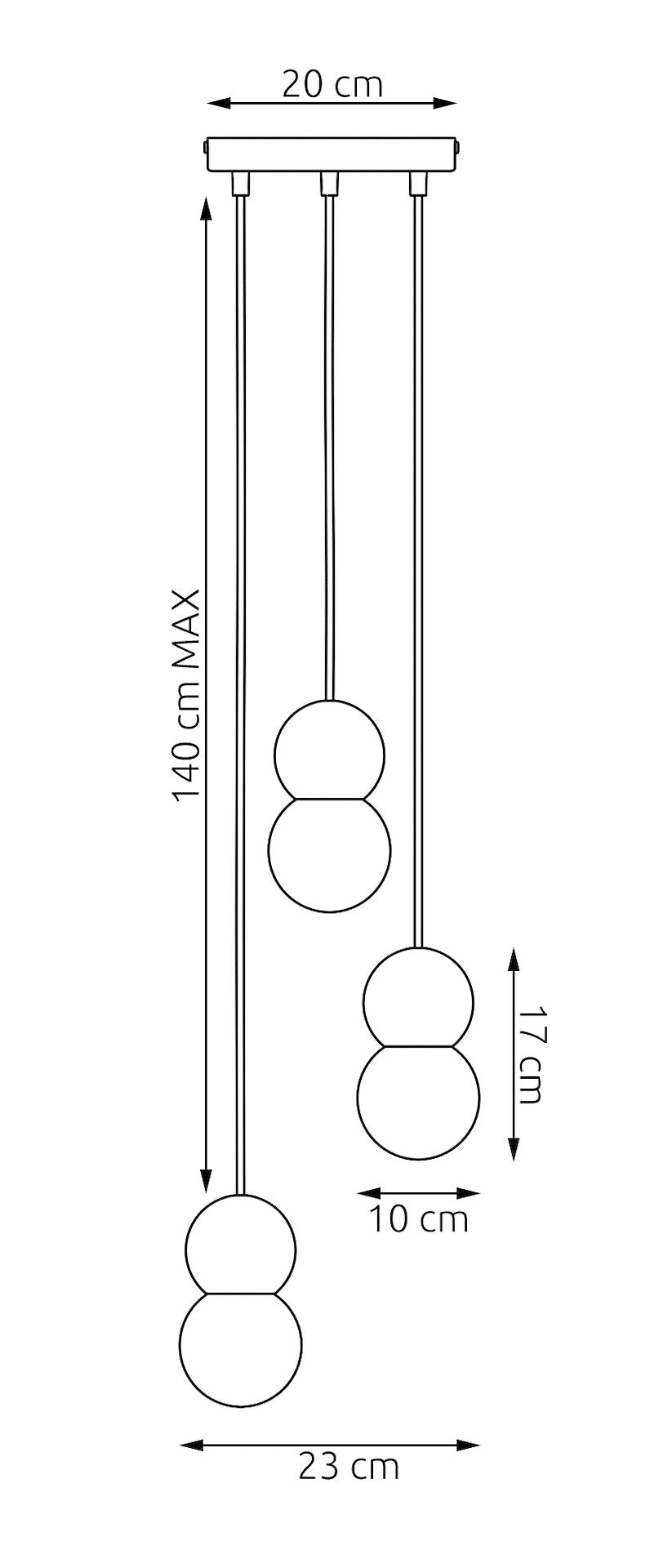 Loop 3 pendellampe mokka