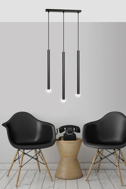 Selter 3 pendant light black
