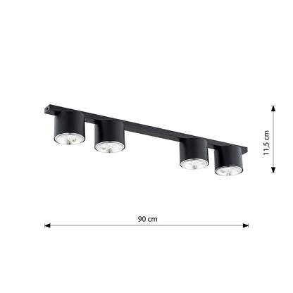 Nano 3 loftlampe sort