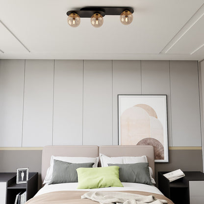 Plaza 3 loftlampe sort/ravfarvet