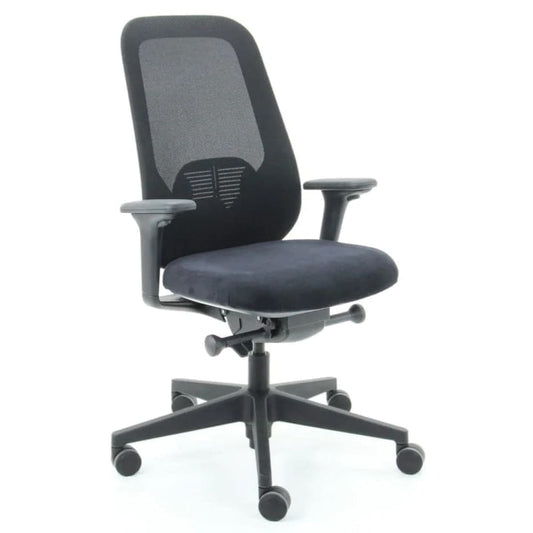 Workliving Nora Mesh Sort Regain - Kontorstol Ergonomisk design NEN1335