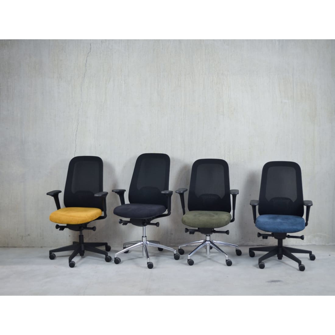 Workliving Nora Mesh Sort Regain - Kontorstol Ergonomisk design NEN1335
