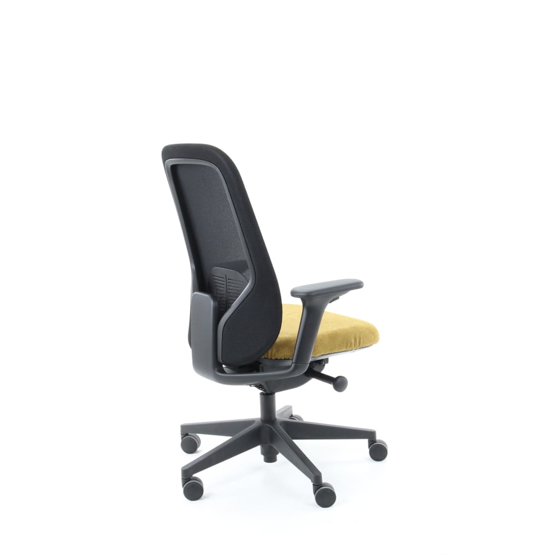 Workliving Nora Mesh Yellow Regain - Ergonomisk kontorstol NEN1335