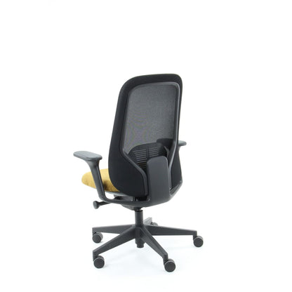 Workliving Nora Mesh Yellow Regain - Ergonomisk kontorstol NEN1335