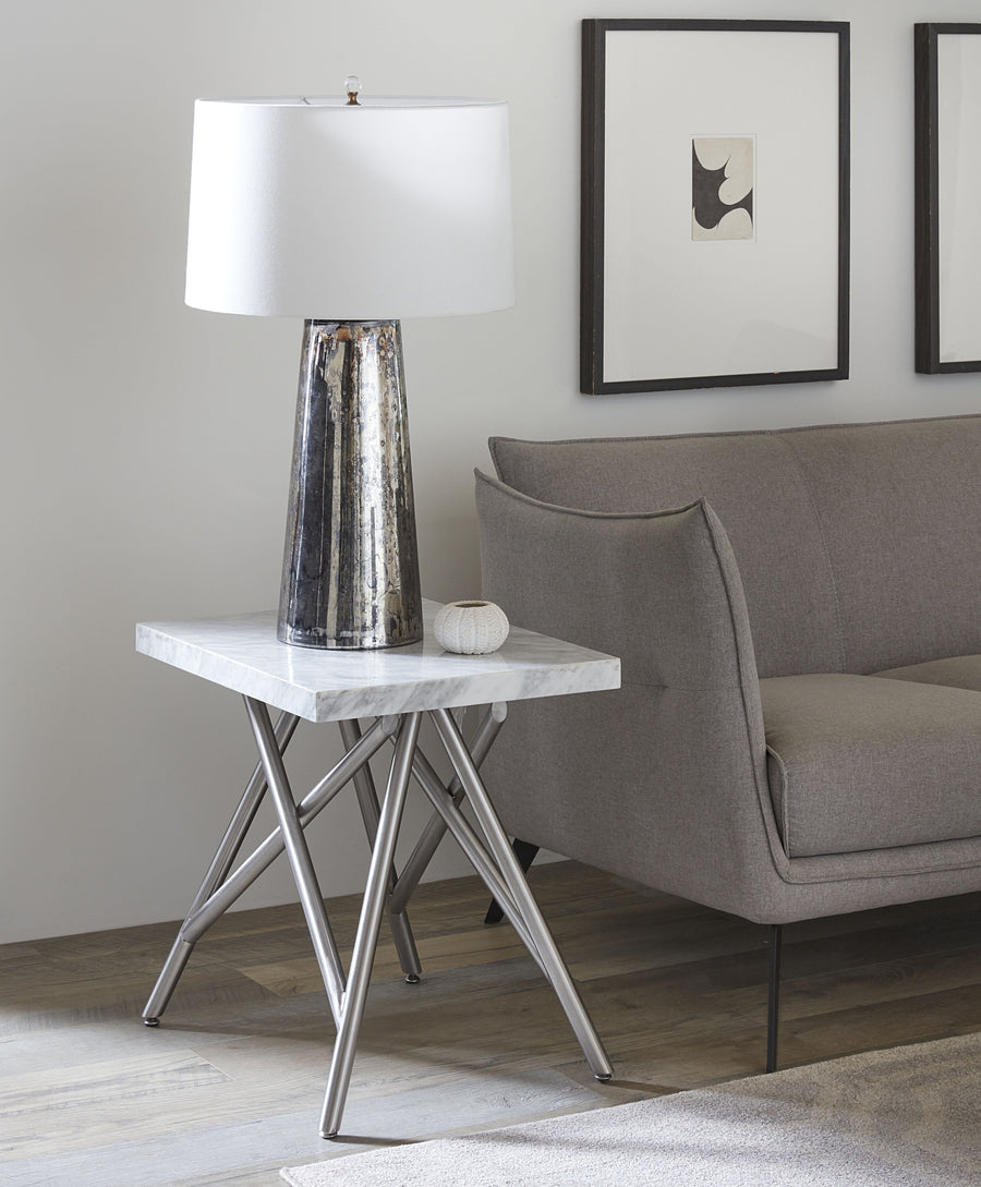 Coral Side Table in Marble
