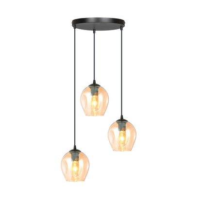 Istar 3 premium pendellampe sort/honningfarvet