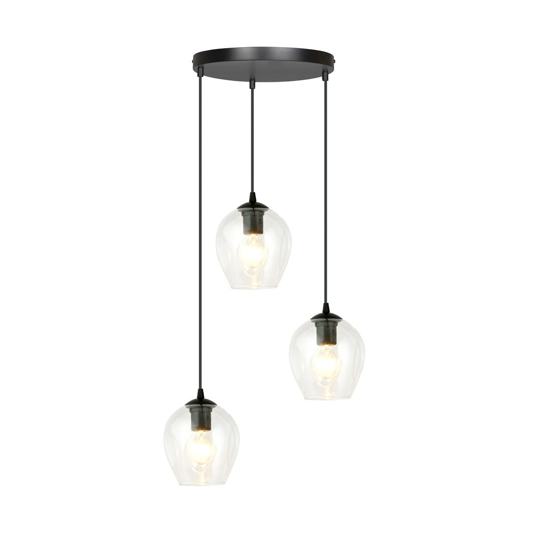 Istar 3 premium pendellampe sort/gennemsigtig
