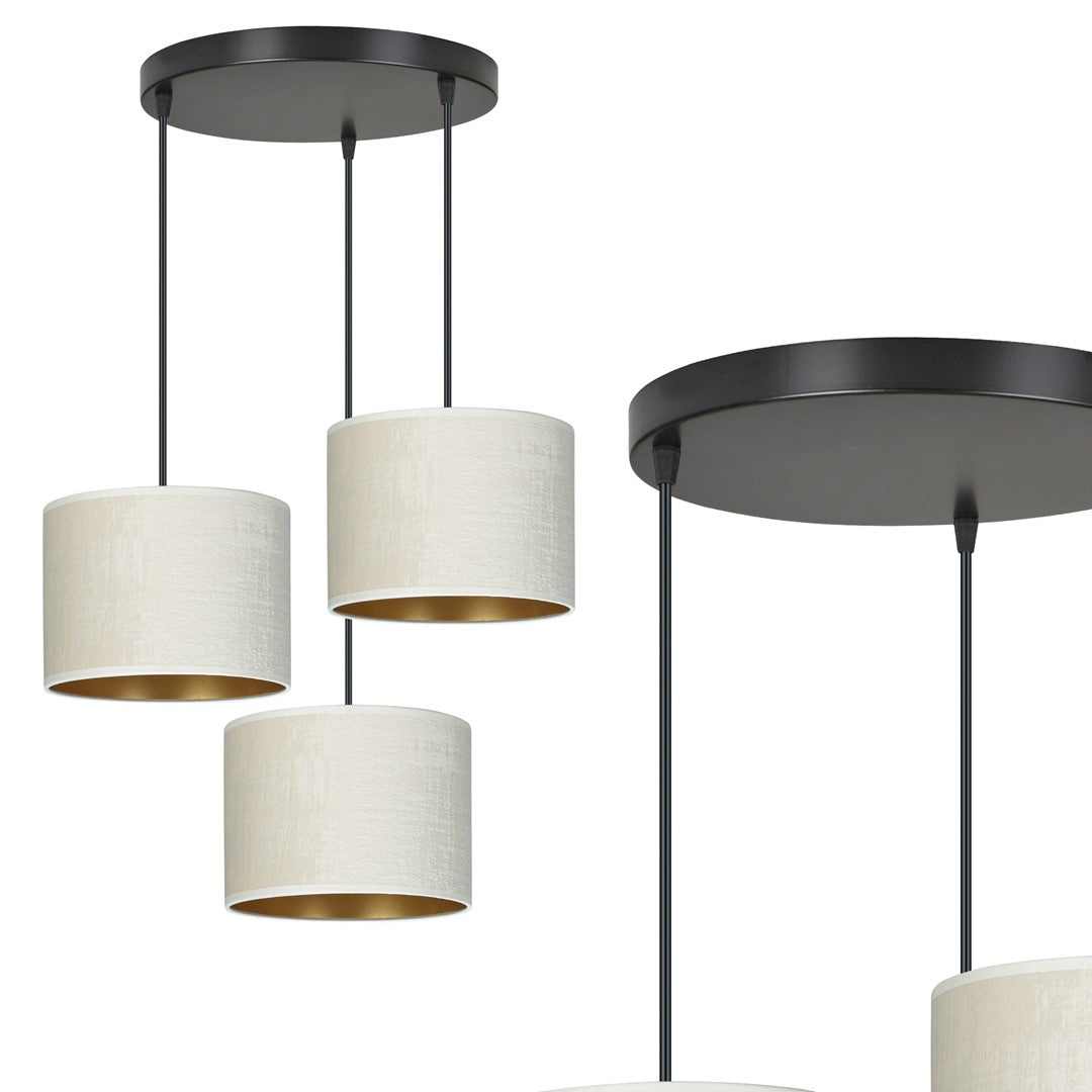Hilde 3 premium pendellampe hvid