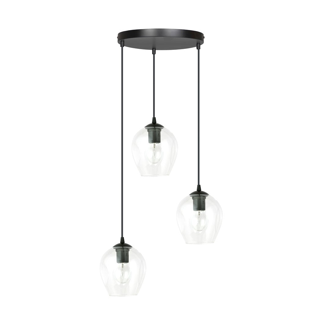 Istar 3 premium pendellampe sort/gennemsigtig