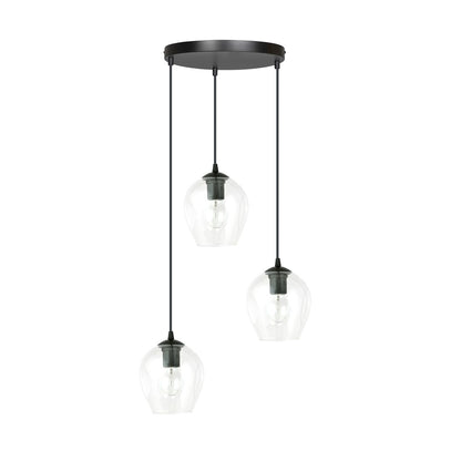 Istar 3 premium pendellampe sort/gennemsigtig