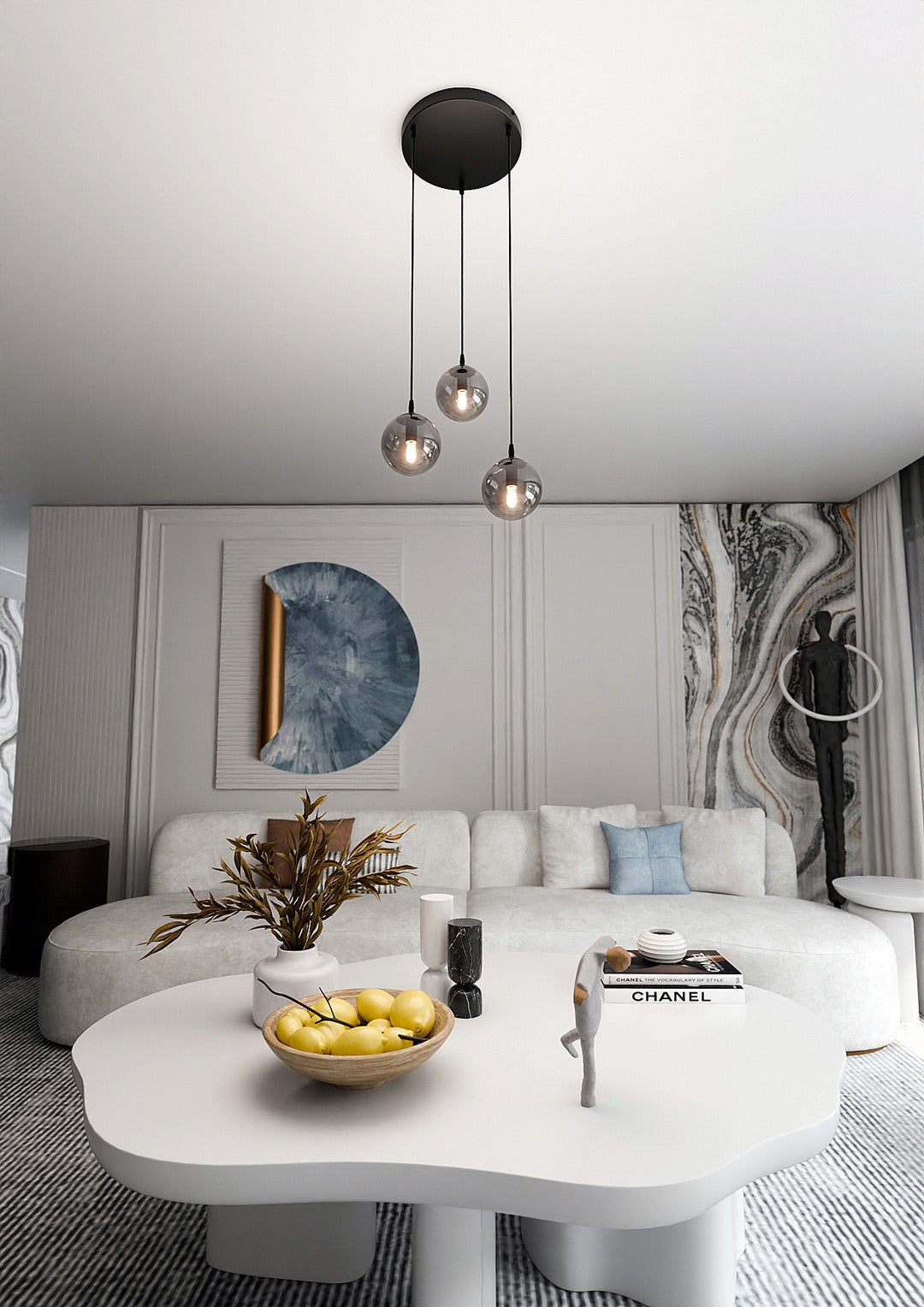Cosmo 3 premium pendellampe grafit