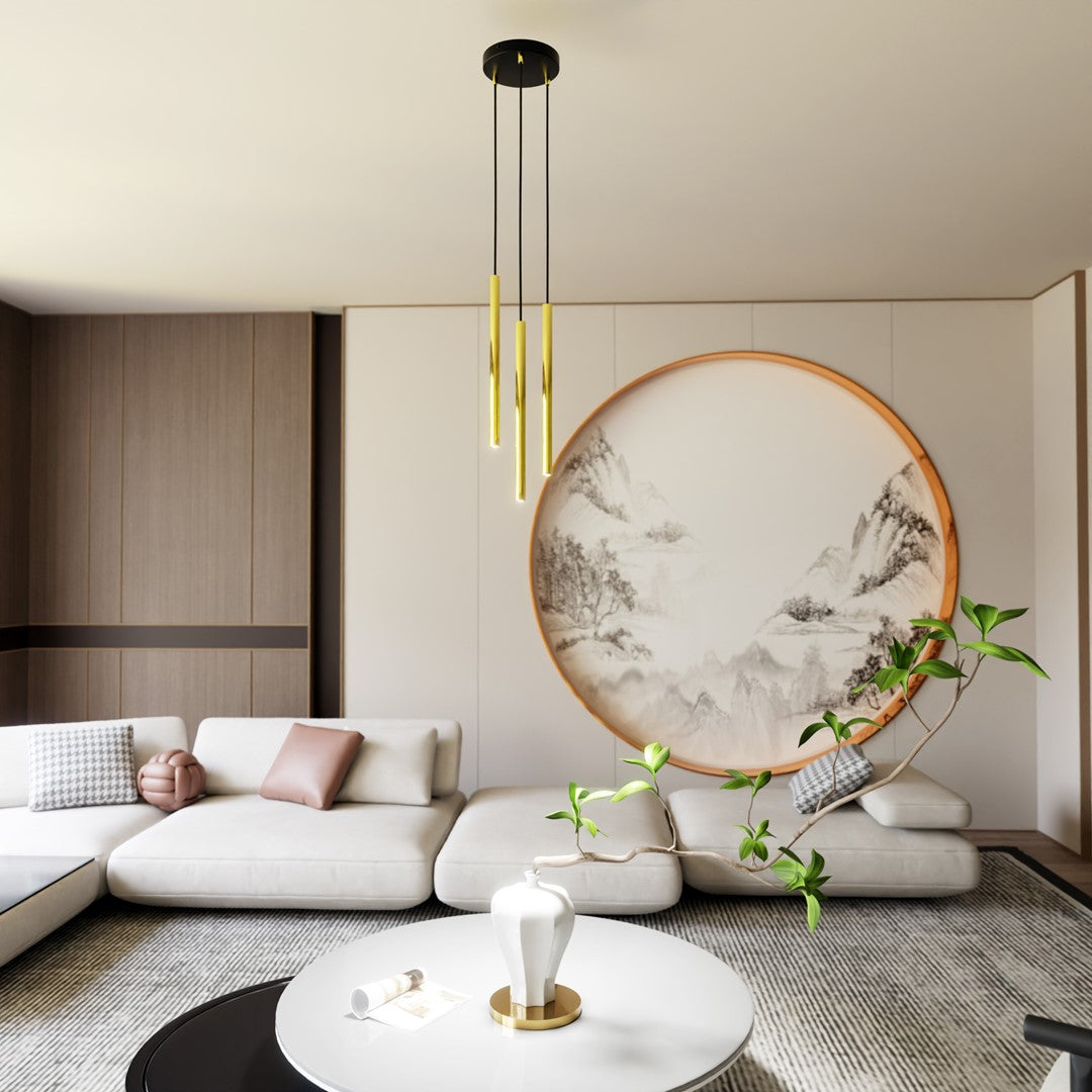 Selter 3 premium pendellampe guld