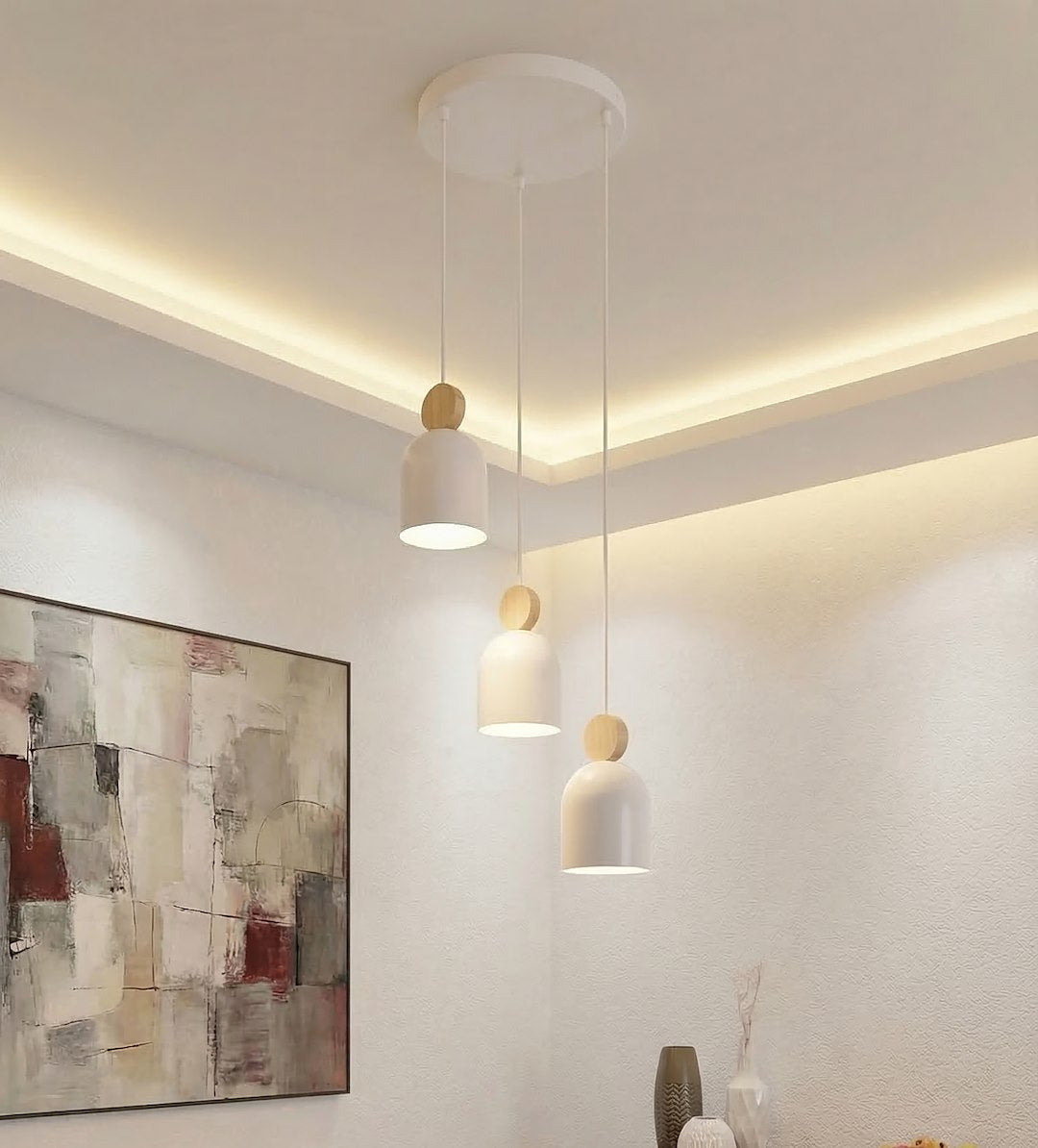 Mesi 3 premium pendellampe hvid