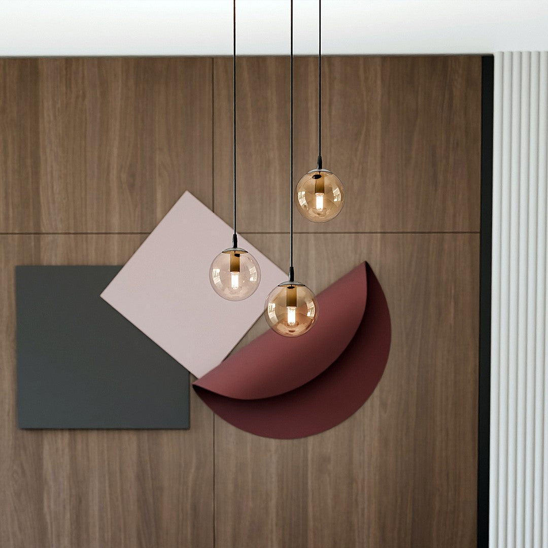 Cosmo 3 premium pendant light amber