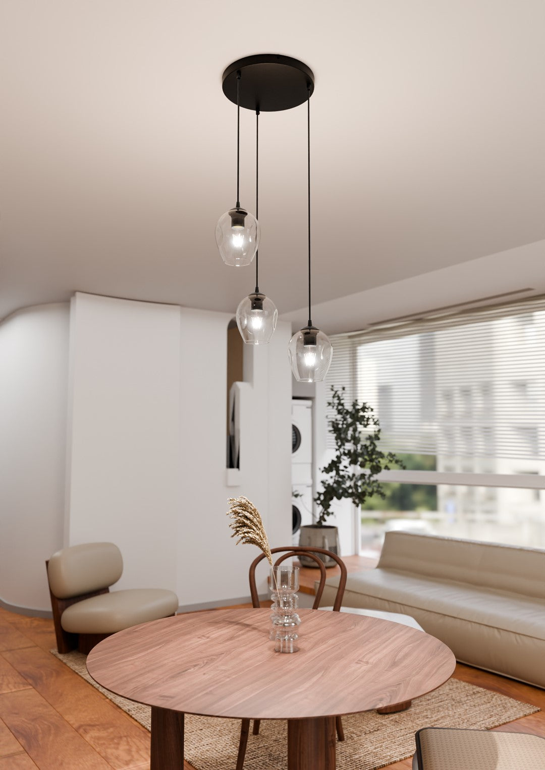 Istar 3 premium pendellampe sort/gennemsigtig
