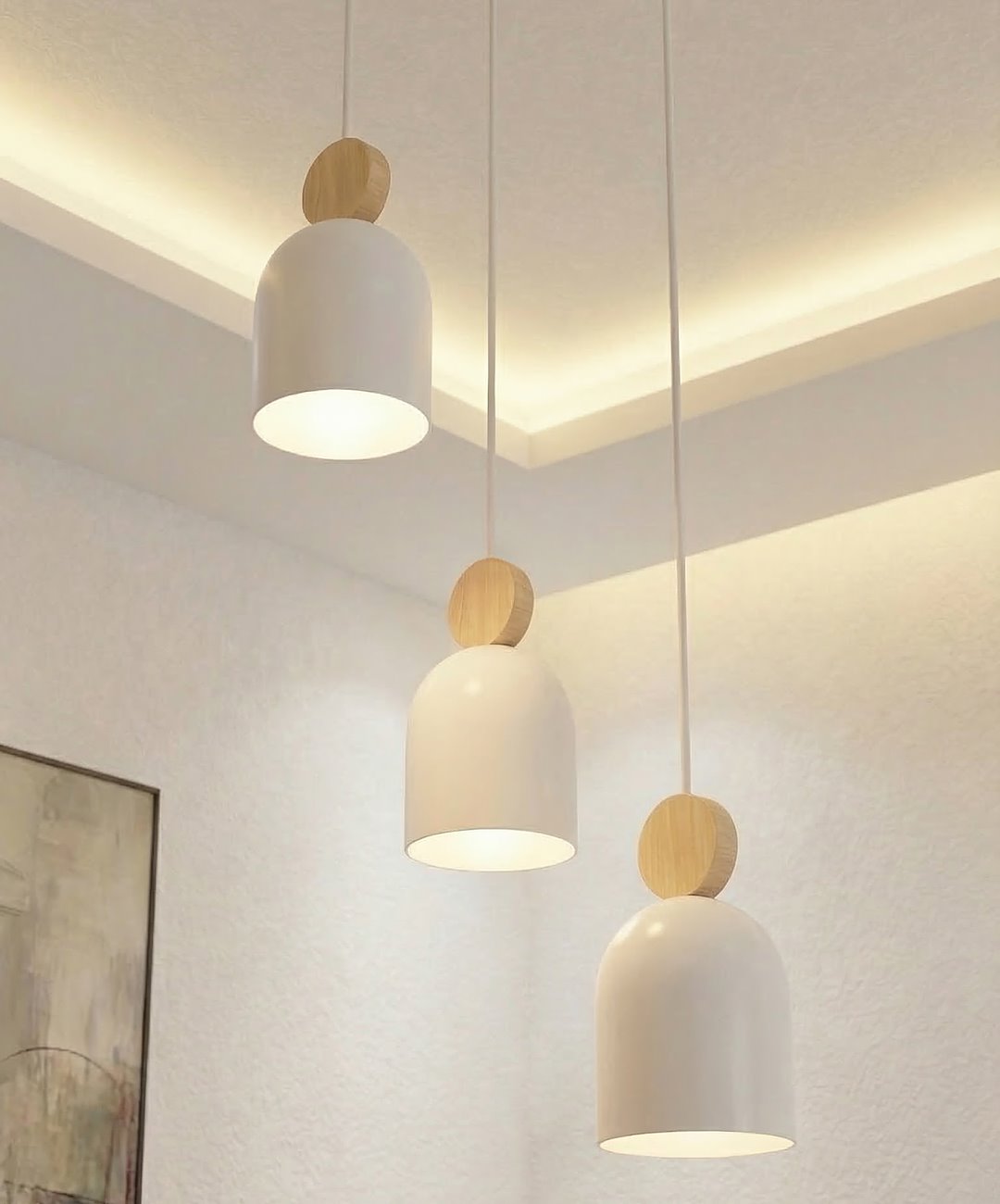 Mesi 3 premium pendellampe hvid