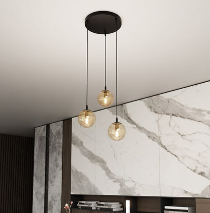 Cosmo 3 premium pendant light amber