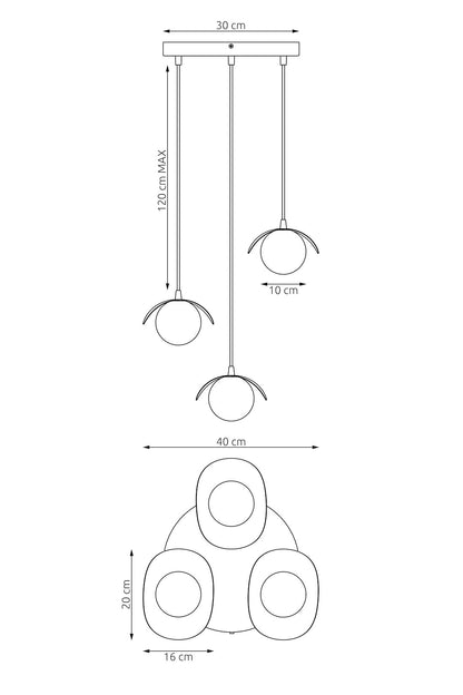 Ritual 3 premium pendellampe sort