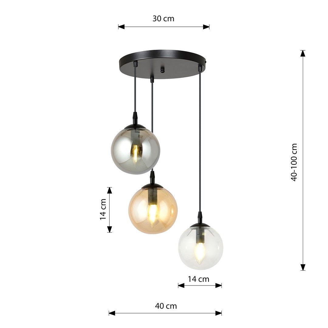Cosmo 3 premium pendellampe blandet