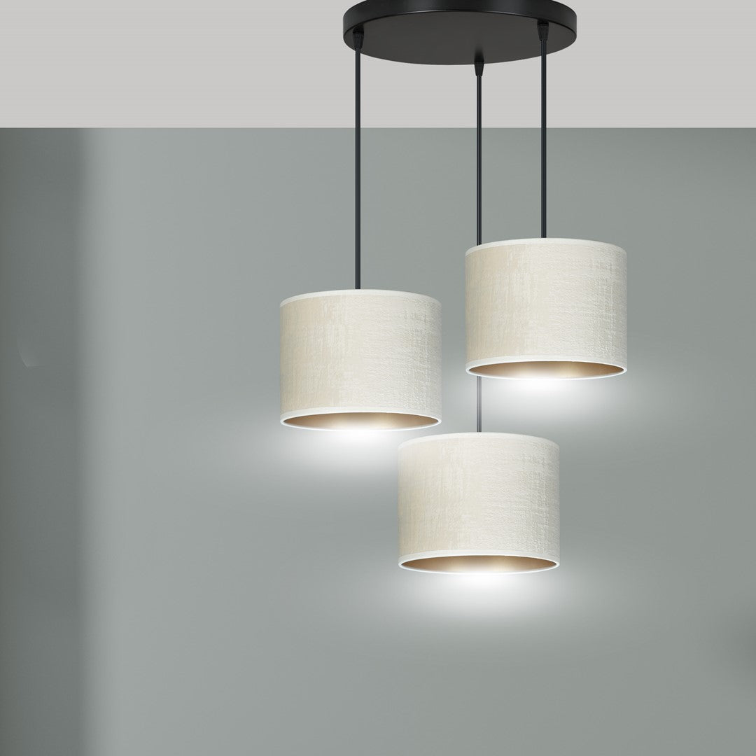 Hilde 3 premium pendellampe hvid