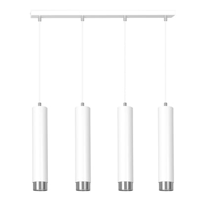 Kibo 4 pendellampe hvid/krom