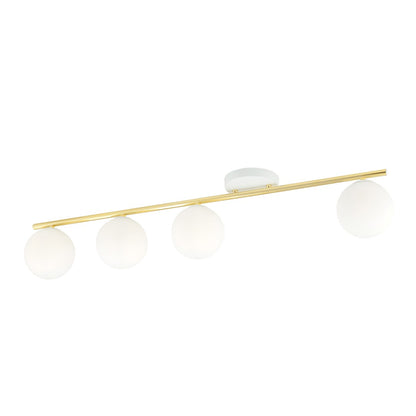 Monza 4 loftlampe hvid/opal
