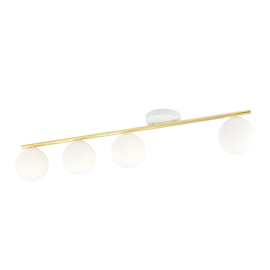 Monza 4 loftlampe hvid/opal