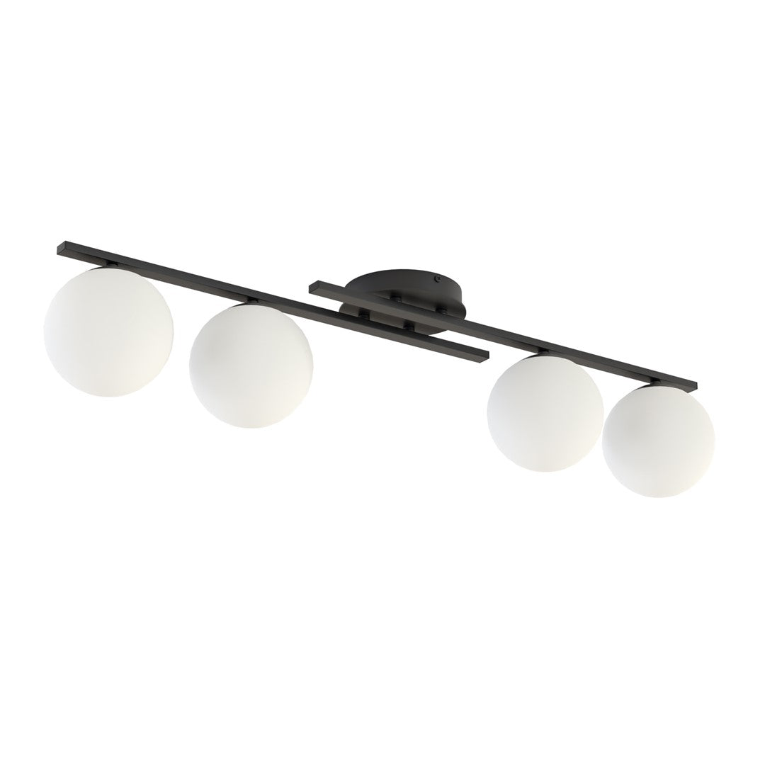 Kairo 4 loftlampe sort/opal