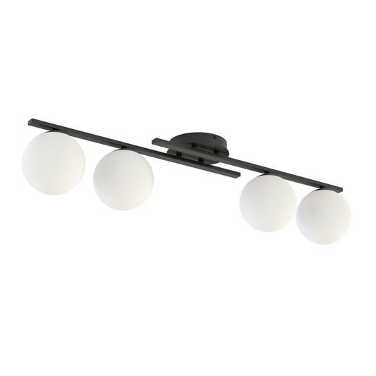 Kairo 4 loftlampe sort/opal