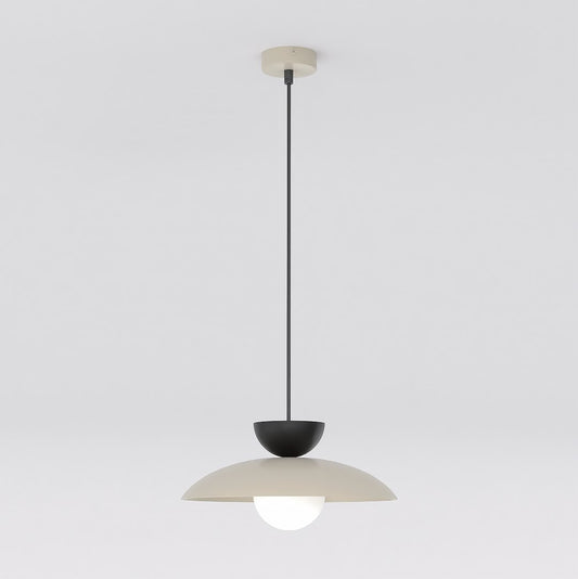 Mulan 1 pendellampe mokka/blå