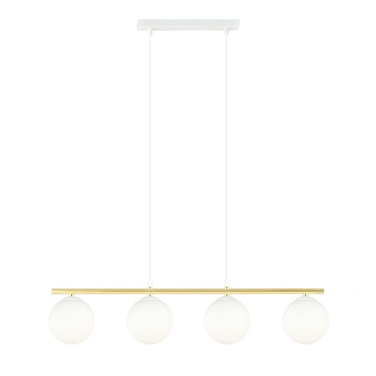 Allora 4 pendellampe hvid/opal