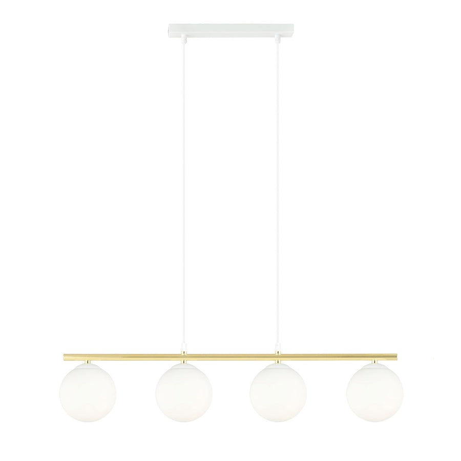 Allora 4 pendellampe hvid/opal