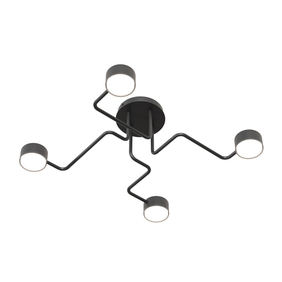 Kurage 4 loftlampe sort