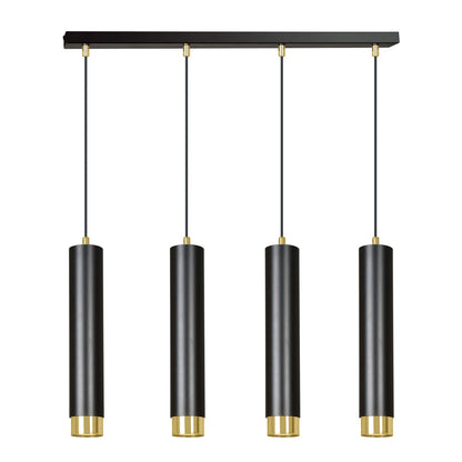 Kibo 4 pendellampe sort/guld