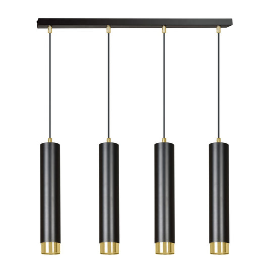 Kibo 4 pendellampe sort/guld