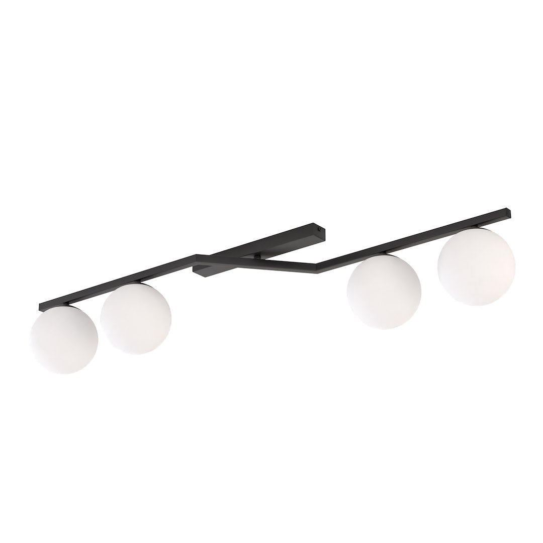 Naton 4 loftlampe sort/opal